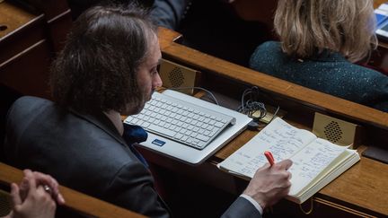 Questions au gouvernement à l'Assemblée nationale en présence de Cédric Villani le 27 mars 2018. (ALEXIS SCIARD  / MAXPPP)