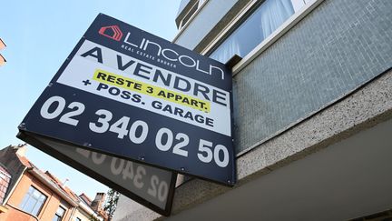 Un appartement à vendre en Belgique. (JEAN-LUC FL?MAL / MAXPPP)