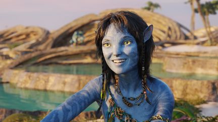 Un des personnages du film de James Cameron "Avatar: la voie de l'eau" (2022). (WALT DISNEY COMPANY)