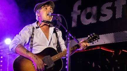 Pete Doherty à Newcastle-upon-Tyne en juillet 2021. (DAVID WALA / AVALON / MAXPPP)