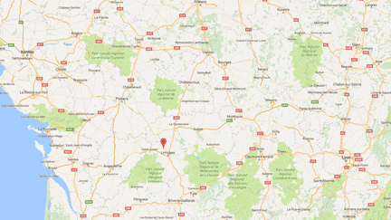 La ville de Nieul est située en Haute-Vienne, à proximité de Limoges, sa capitale. (GOOGLE MAPS / FRANCEINFO)