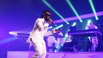 Le rappeur Youssoupha en concert a l'Olympia, à Paris, le 30 janvier 2020. (SADAKA EDMOND/SIPA)