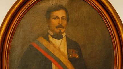 L'unique portrait de Juan José Nieto Gil, 14e président de Colombie entre janvier et juillet 1861 (capture d'écran du site du Museo historico de Cartagena de Indias). (DR (capture d&#039;écran du site du Museo historico de Cartagena de Indias) )