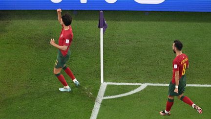 Joao Felix face au Ghana en phase de poules de la Coupe du monde au Qatar, le 24 novembre 2022. (KIRILL KUDRYAVTSEV / AFP)