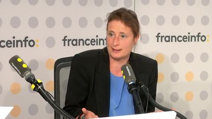 Laurence Pécaut-Rivolier, membre du collège de l’Arcom, le régulateur de l’audiovisuel et du numérique, chargée de la protection des publics et de la diversité dans les médias, le 25 mai 2023 sur franceinfo. (FRANCEINFO / RADIO FRANCE)