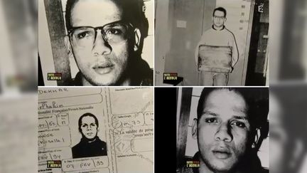 Des photos d'Abdelhakim Dekhar dans les ann&eacute;es 1990, diffus&eacute;es dans un num&eacute;ro de "Faites entrer l'accus&eacute;", sur France 2,&nbsp;en 2003. (FRANCETV INFO)