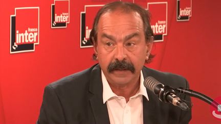 Le secrétaire général de la CGT Philippe Martinez, le 23 juin 2020. (FRANCE INTER / RADIOFRANCE)