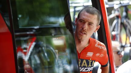 Le coureur australien Rohan Dennis, lors de la 9e étape à Brioude (Haute-Loire), le 14 juillet 2019. (KEI TSUJI / BETTINIPHOTO)