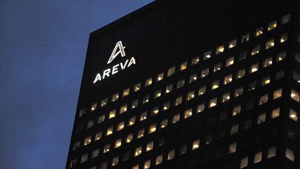 Le si&egrave;ge du g&eacute;ant nucl&eacute;aire Areva &agrave; La D&eacute;fense, photographi&eacute;&nbsp;le 26 f&eacute;vrier 2014. (ERIC PIERMONT / AFP)