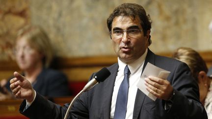 Le chef de file des&nbsp;députés LR, Christian Jacob, à l'Assemblée nationale, à Paris, le 28 juin 2018. (GEOFFROY VAN DER HASSELT / AFP)