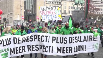 Eurozapping : des manifestations contre la hausse du coût de la vie en Belgique