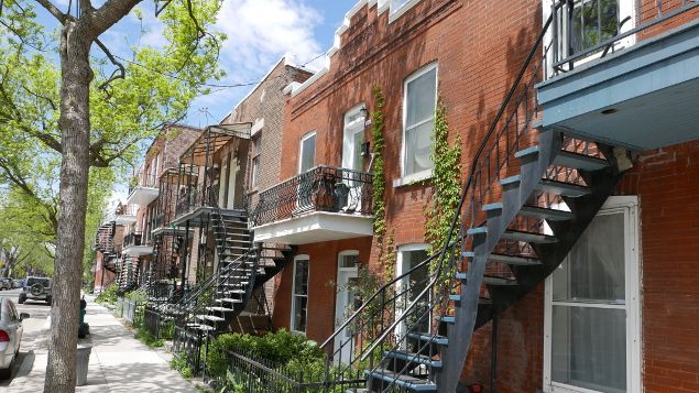 &nbsp; (Une rue du plateau du Mont-Royal, où vivent beaucoup de Français © E Langlois)