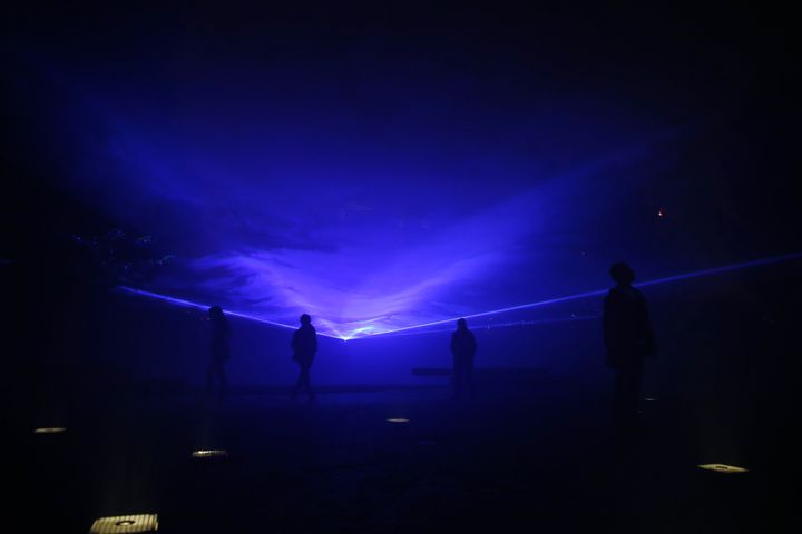 "Waterlicht" de Daan Roosegaarde
 (Thomas Samson/AFP)