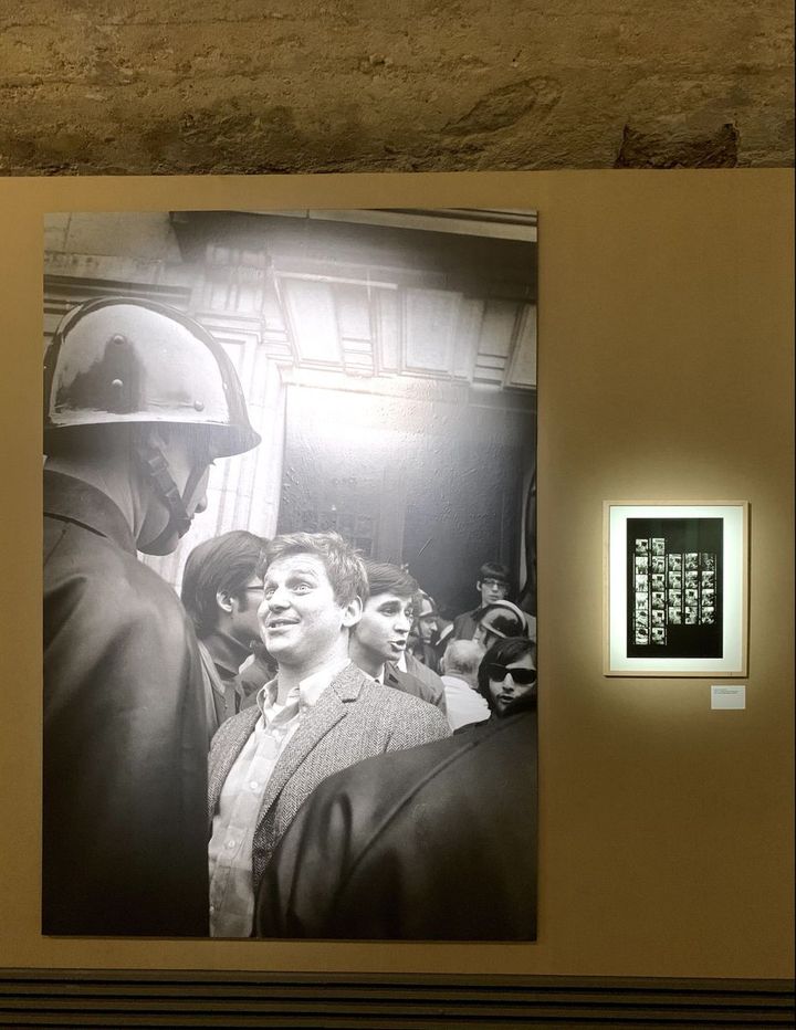 La photo emblématique prise par Gilles Caron de Daniel Cohn-Bendit face à un CRS en mai 1968&nbsp; (France 3 Grand Est)