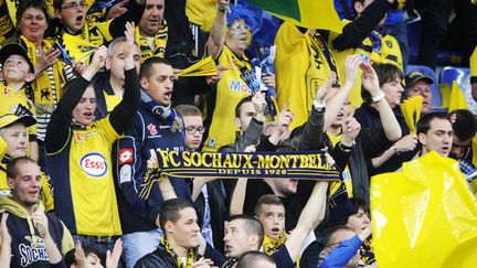 Des supporters du FC Sochaux-Montb&eacute;liard, le 17 mai 2014. (SEBASTIEN BOZON / AFP)