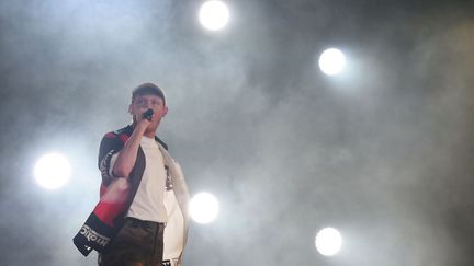 Eddy de Pretto aux Eurockéennes à Belfort en 2018.
 (SEBASTIEN BOZON / AFP)