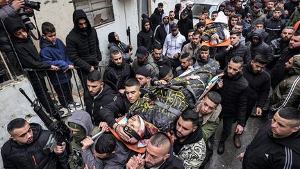 One of three Palestinians killed by Israeli soldiers in a commando operation at Avicenne Hospital in Jenin, West Bank, on January 30, 2024. (ZAIN JAAFAR / AFP)