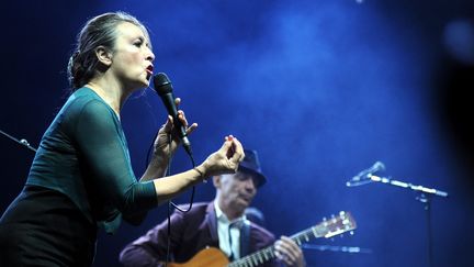 ; COLMAR LE 16/0814 FESTIVAL DE LA FOIRE AUX VINS CONCERT PLAZA FRANCIA Concert de Catherine RINGER et Gotan Project dans Plaza Francia.
 (MAXPPP/Photo PQR/L&#039;Alsace)