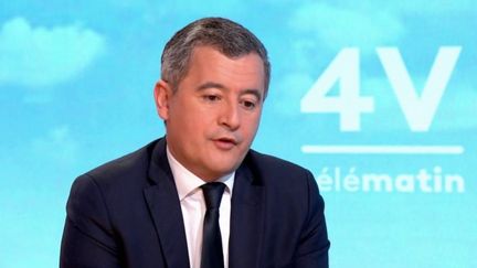 Gérald Darmanin, ministre de l'Intérieur, était l'invité des "4 Vérités" sur France 2, mercredi 31 janvier. (FRANCE 2)