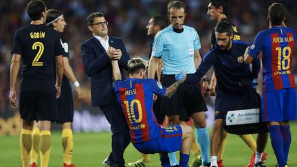 Lionel Messi était sorti lors du match face à l'Atletico Madrid le 21 septembre dernier (ALEJANDRO GARCIA / EFE)