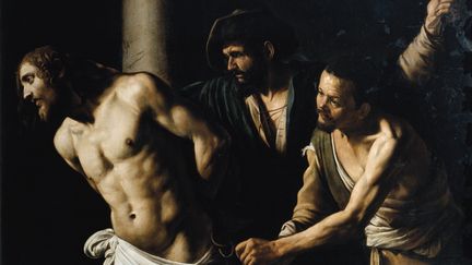 Le tableau Le Christ à la colonne ou La flagellation du Christ, de&nbsp;Michelangelo Merisi dit Le Caravage ou il Caravaggio (1571-1610), Musée des Beaux-Arts de Rouen (LEEMAGE / AFP)