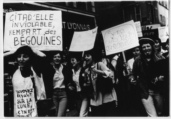 La première Marche des fiertés LGBT, le 25 juin 1977 à Paris. (ANNE-MARIE FAURE-FRAISSE)