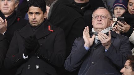 Nasser Al-Khelaïfi et Jean-Michel Aulas (JEAN MARIE HERVIO / DPPI MEDIA)