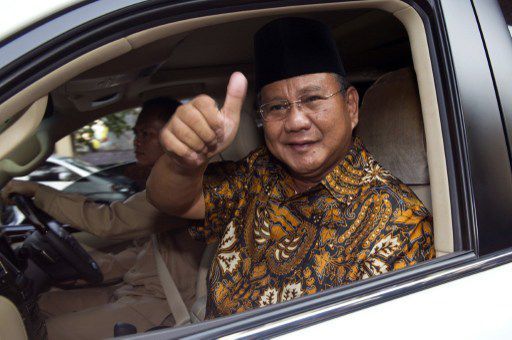 Prabowo Subianto après une réunion avec les organisations islamiques à Jakarta, le 15 juillet, 2014. (AFP PHOTO / ROMEO GACAD)