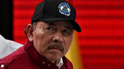 Le président du Nicaragua Daniel Ortega, le 14 décembre 2024. (JUAN BARRETO / AFP)