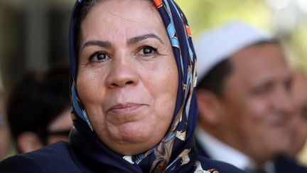 Latifa Ibn Ziaten, la mère d'Imad Ibn Ziaten, premier militaire assassiné à Toulouse, le 19 septembre 2018. (LUDOVIC MARIN / POOL)