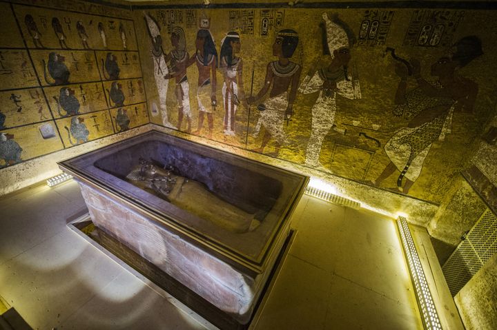 Le tombeau de Toutankhamon, dans la vallée des Rois&nbsp;(Egypte), le 28 novembre 2015. (KHALED DESOUKI / AFP)