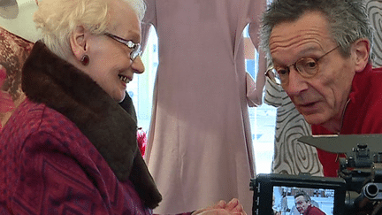 Gladys et Patrice Leconte lors du tournage "Boutiques obuscures" à Cavaillon 
 (France 3 / Culturebox )