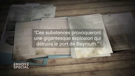 Envoyé spécial. "Ces substances provoqueront une gigantesque explosion qui détruira le port de Beyrouth": le rapport ignoré d'un lanceur d'alerte (ENVOYÉ SPÉCIAL  / FRANCE 2)