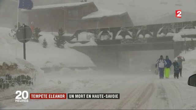 Tempête Eleanor : un mort en Haute-Savoie