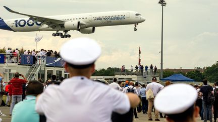 Le parc des expositions du Bourget lors du salon aéronautique et de l'espace, en juin 2019. (BRUNO LEVESQUE / MAXPPP)