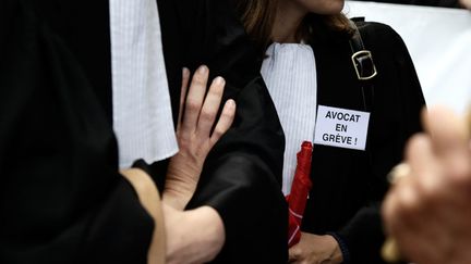 &nbsp; (Troisième journée de grève des avocats en un mois © MaxPPP)