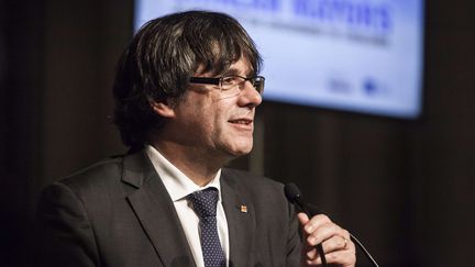 L'ancien président du gouvernement catalan, Carles Puigdemont, à Bruxelles (Belgique), le 7 novembre 2017. (KEVIN VAN DEN PANHUYZEN/SIPA)