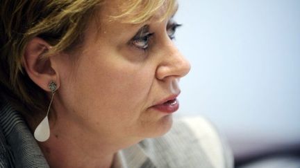 Isabelle Prévost-Desprez, dans son bureau de Nanterre, le 2 septembre (AFP/FRED DUFOUR)