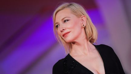 L'actrice australienne Cate Blanchett à la 77e Mostra de Venise en septembre 2020. (TIZIANA FABI / AFP)