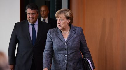 La chancelière allemande Angela Merkel à Berlin (Allemagne), le 17 août 2016. (TOBIAS SCHWARZ / AFP)