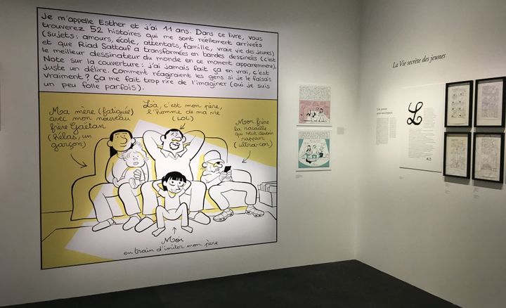 Image des Cahiers d'Esther", exposition "L'écriture dessinée"
 (Laurence Houot - Culturebox)