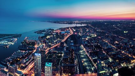 Toronto, la capitale&nbsp;&nbsp;économique et financière de l'Ontario au Canada.&nbsp; (D3SIGN / STONE RF / GETTY IMAGES)