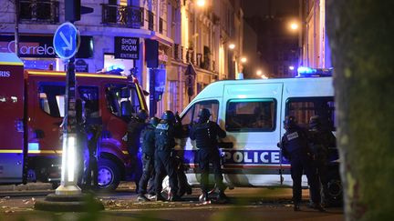 &nbsp; (Les forces de police vendredi soir à Paris. © Maxppp)