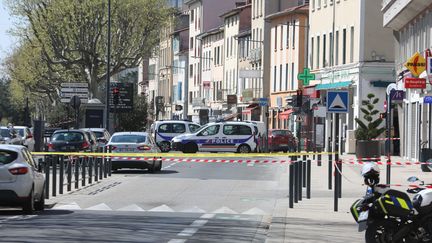 L'attaque au couteau a fait deux morts,&nbsp;le 4 avril 2020, à Romans-sur-Isère (Drôme).&nbsp; (MAXPPP)