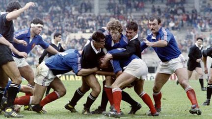 La France contre les All Blacks en 1986 (STAFF / AFP)