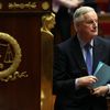 Le Premier ministre, Michel Barnier, à l'Assemblée nationale, à Paris, avant le vote de la motion de censure contre son gouvernement, le 4 décembre 2024. (ALAIN JOCARD / AFP)