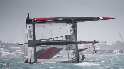 Le bateau Emirates Team New Zealand (MARK LLOYD / AFP)