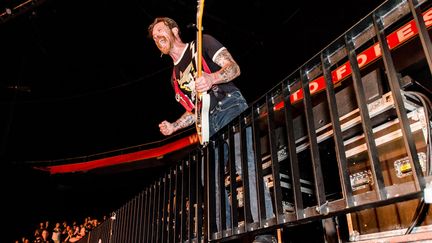 Jesse Hughes, le chanteur des Eagles of Death Metal, à Bruxelles, le 25 février 2016
 (Jonas Roosens / Belga Mag / Belga / AFP)