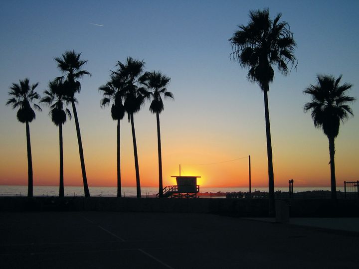 Los Angeles 2013 : coucher de soleil à Los Angelès
 (DR)