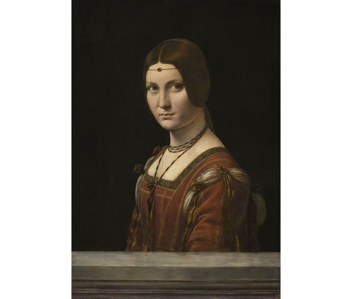 Léonard de Vinci, "Portrait d’une dame de la cour de Milan", dit à tort "La Belle Ferronnière", vers 1490-1497 (© RMN-Grand Palais (musée du Louvre) / Michel Urtado)